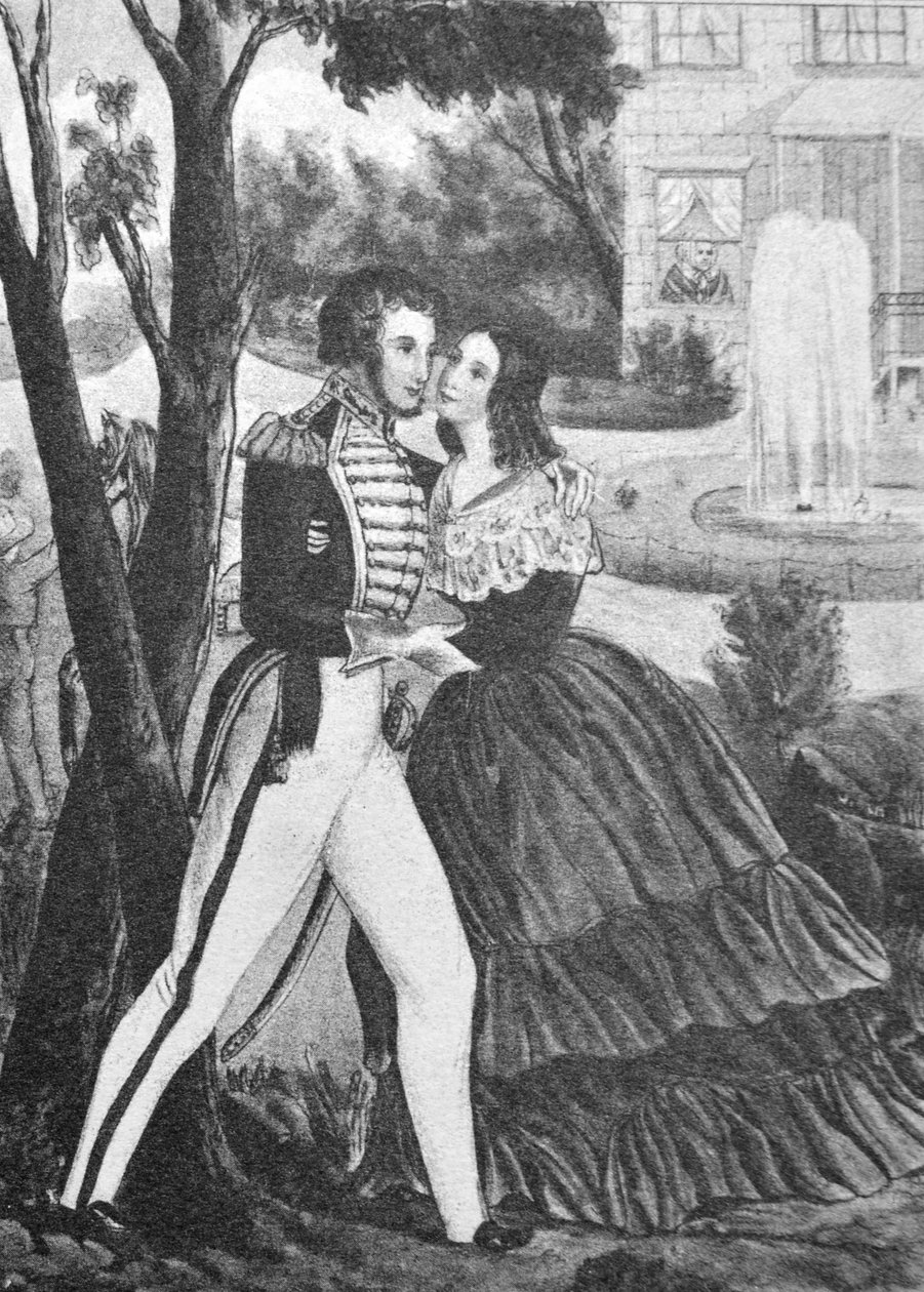 Currier & Ives Illustration 1800-tallet. Soldater vender tilbage af N. and Ives, J.M. Currier
