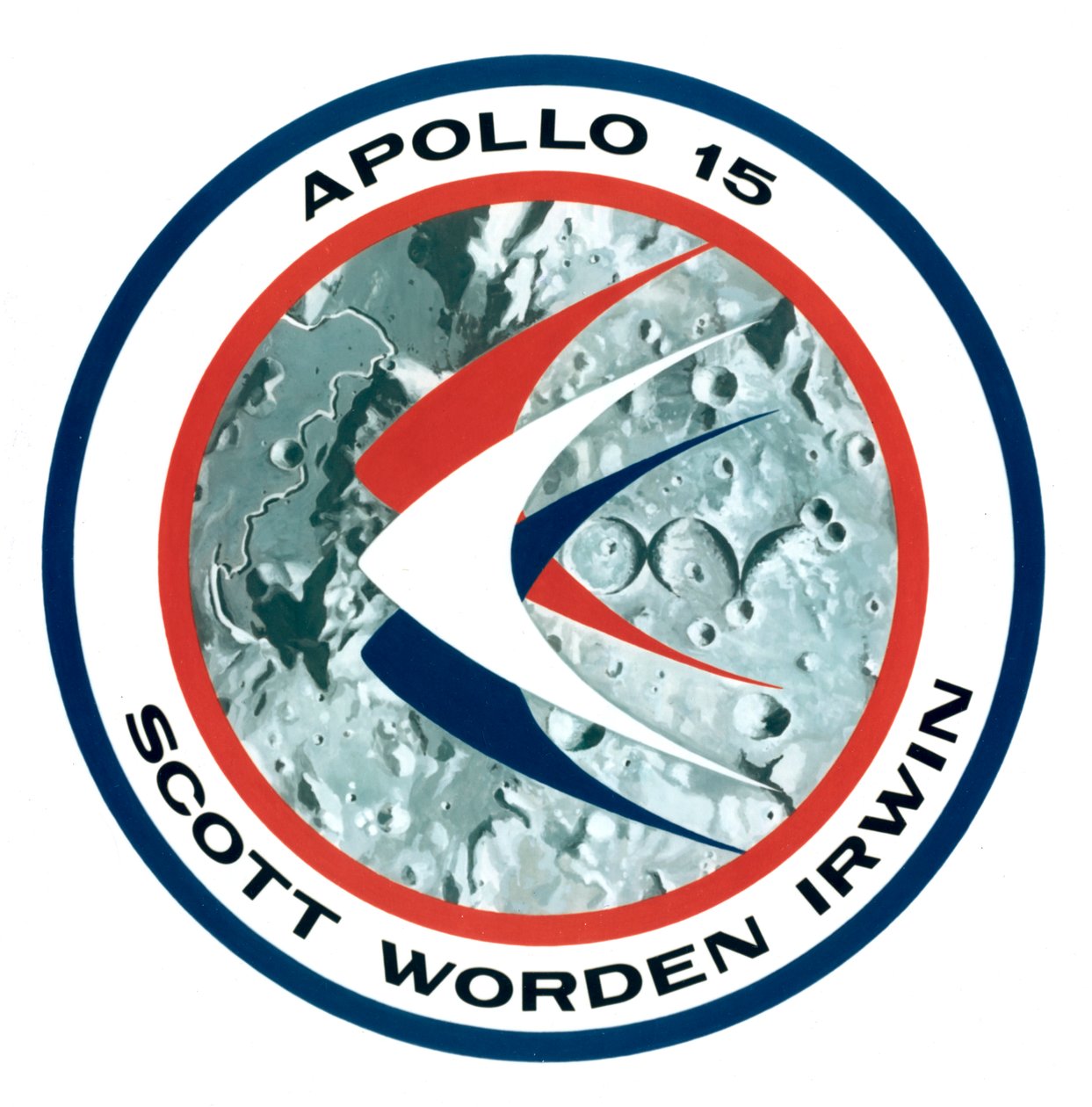 Apollo 15 månemissionsinsignier, 1971. af NASA Images