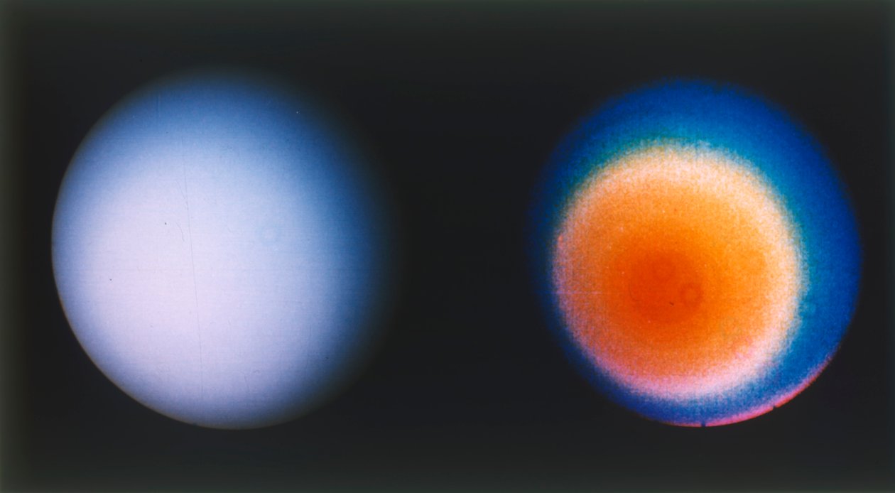 Uranus fra rumfartøjet Voyager 2, c1980