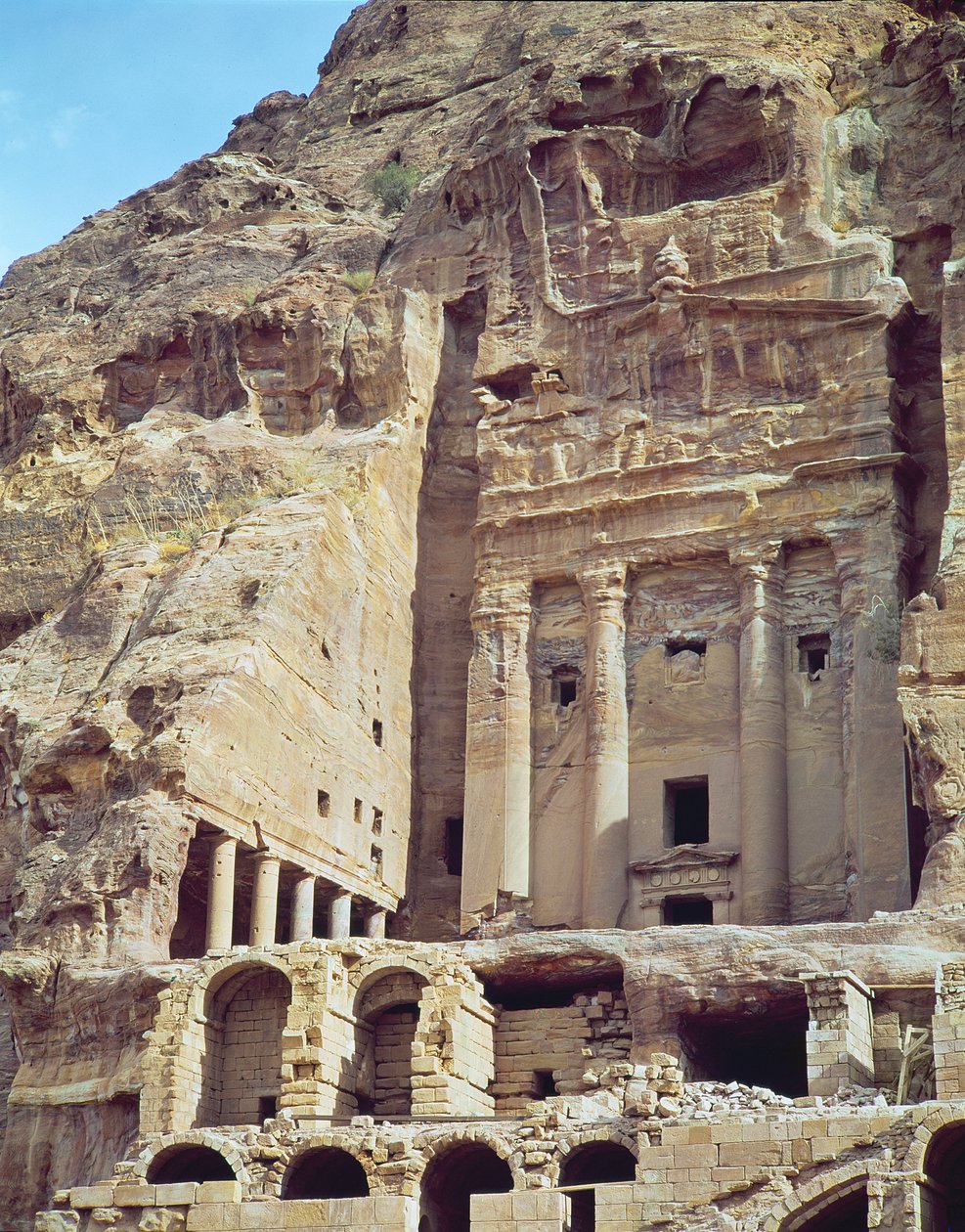 Udsigt over Urnegraven af Nabatean