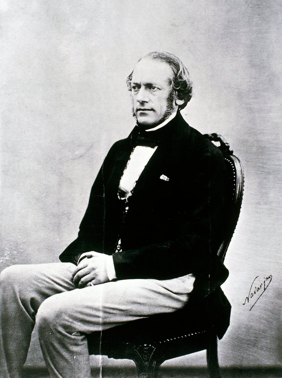 Charles-Auguste de Bériot (s/h-billede) af Nadar