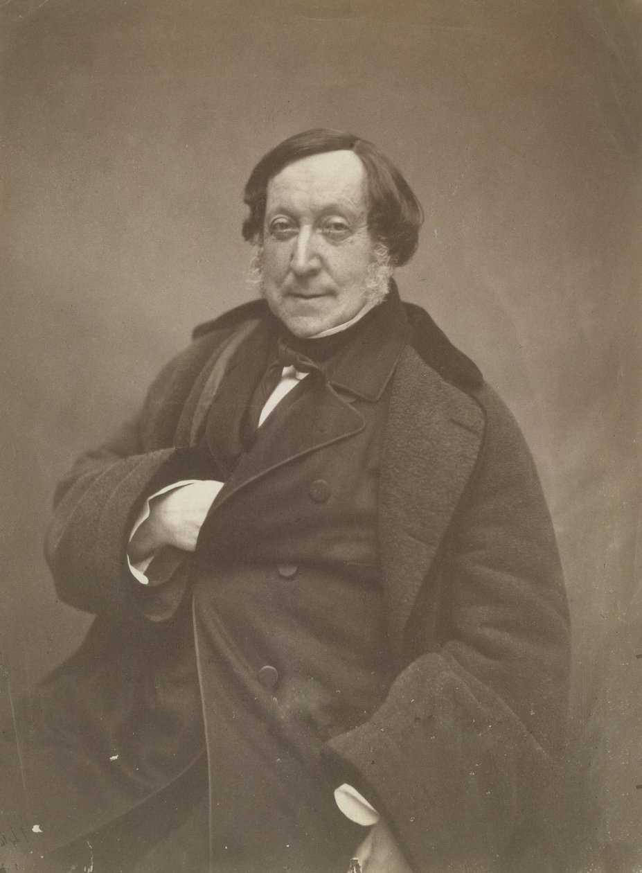 Gioacchino Rossini, marts 1856. af Nadar