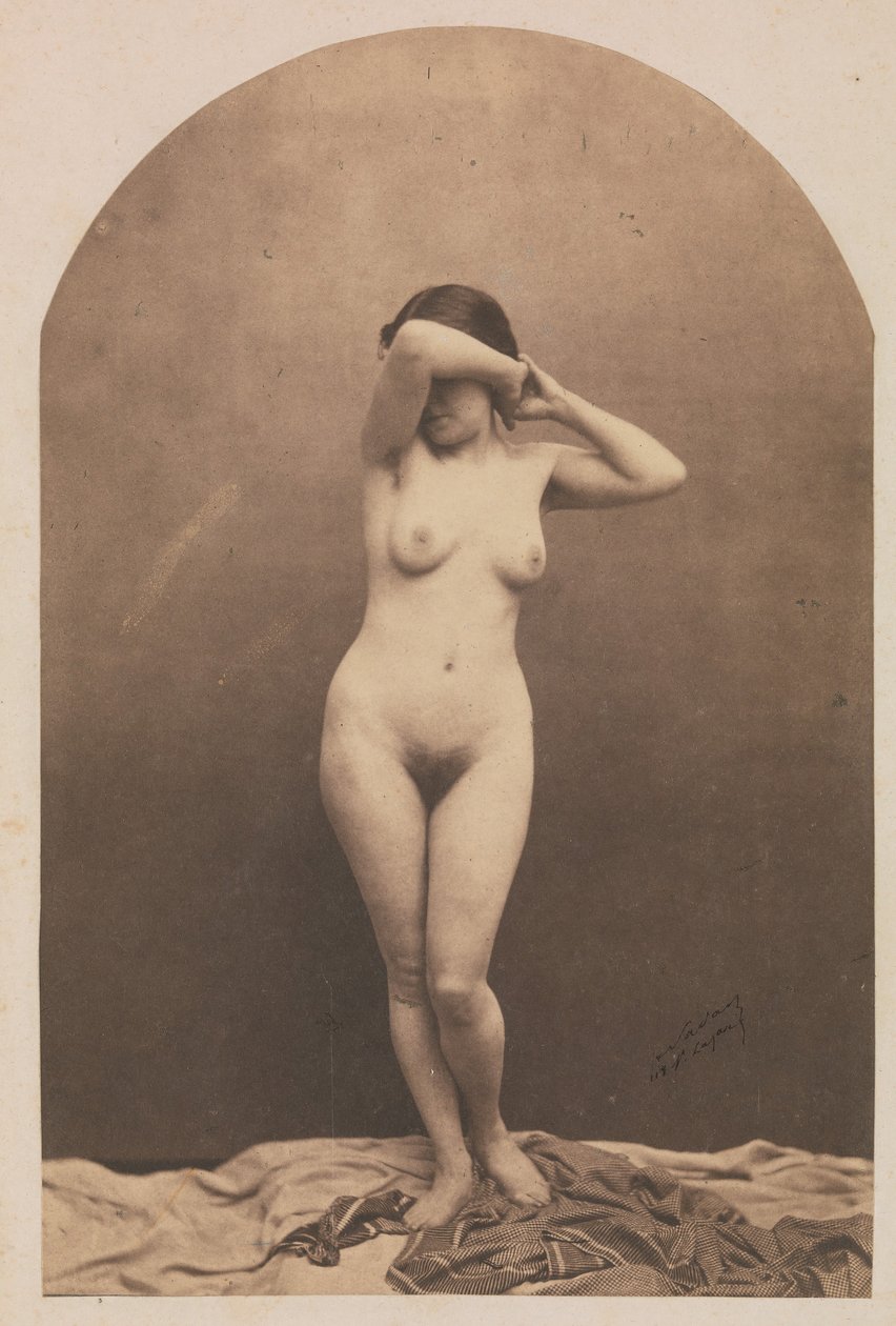 [Stående kvinde nøgen], 1860-61. af Nadar