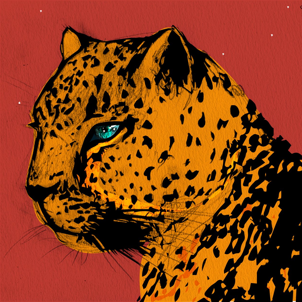 Mara Leopard, 2021 af Nancy Moniz Charalambous