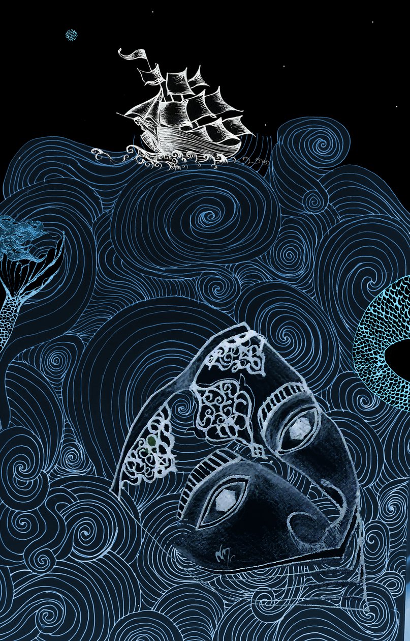 Sea Monsters, 2020 (blandet medier) af Nancy Moniz Charalambous