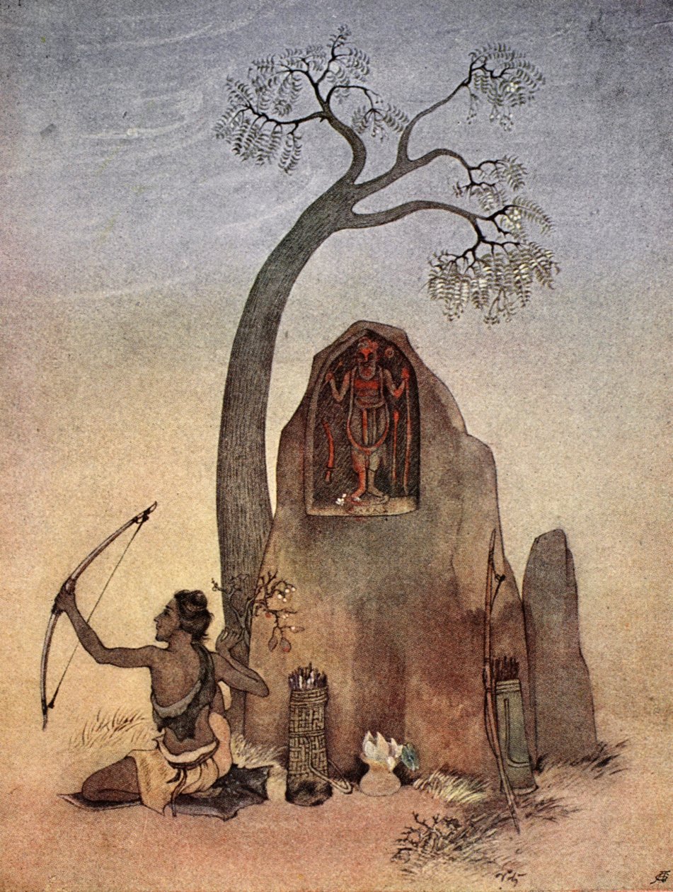 Eklavya, 1913. af Nandalal Bose
