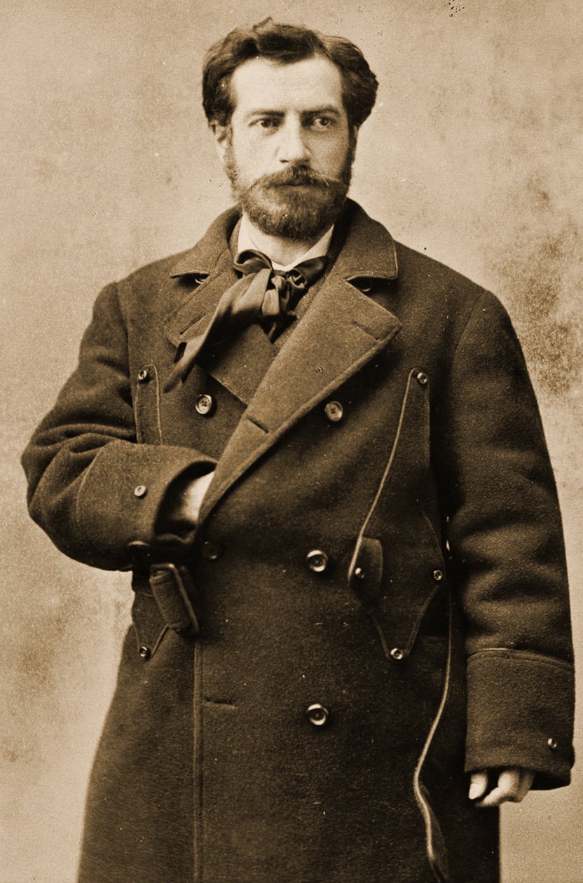 Portræt af Frédéric Auguste Bartholdi, ca. 1880 af Napoleon Sarony