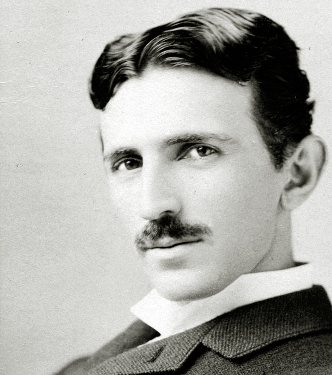 Portræt af Nikola Tesla, 1890 af Napoleon Sarony
