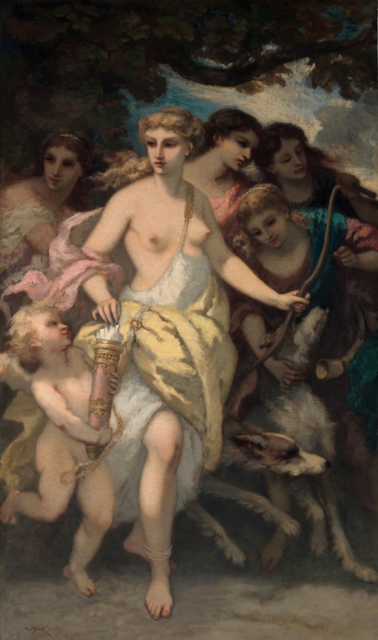 Diana, 1849. af Narcisse Virgile Diaz de la Peña
