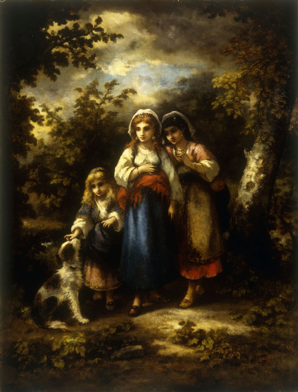 The Ramblers, 1876 af Narcisse Virgile Diaz de la Peña