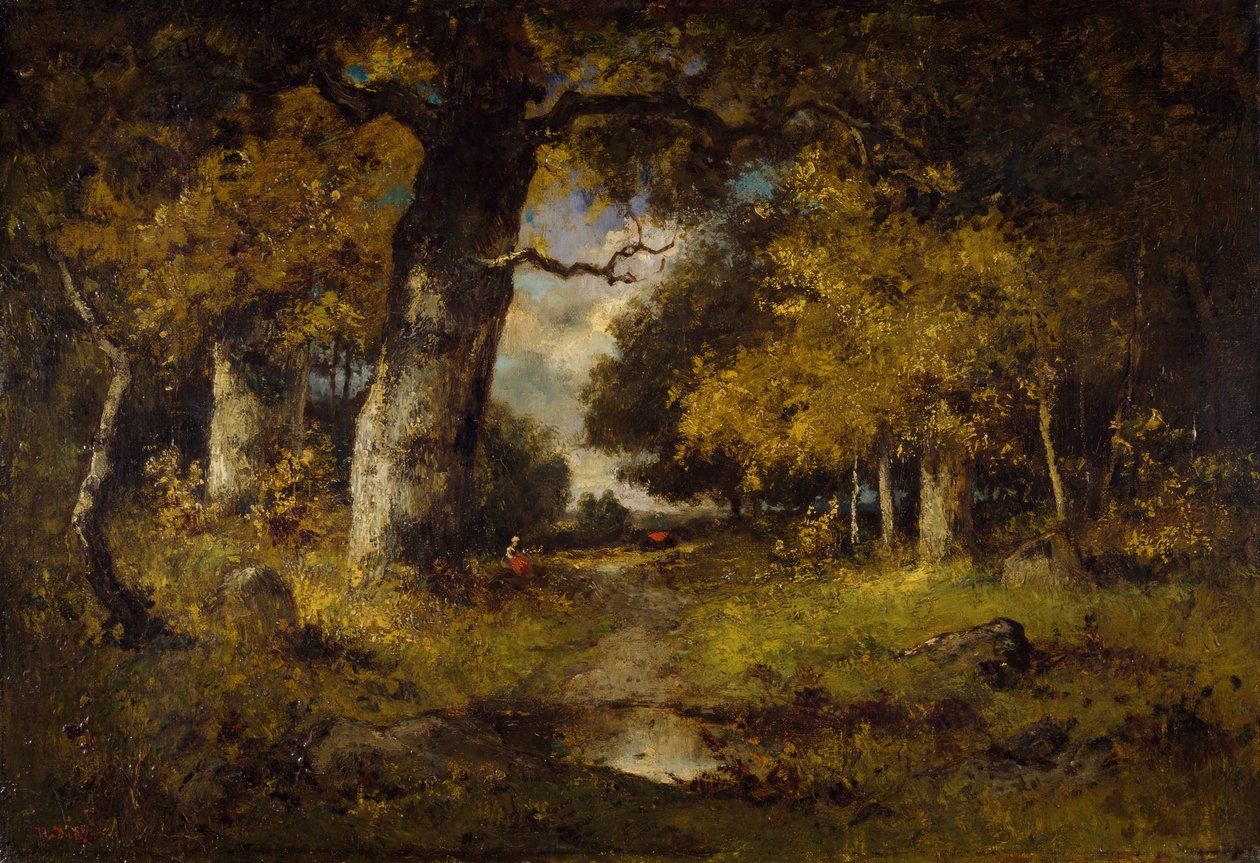 Skovscene, 1876. af Narcisse Virgile Diaz de la Peña