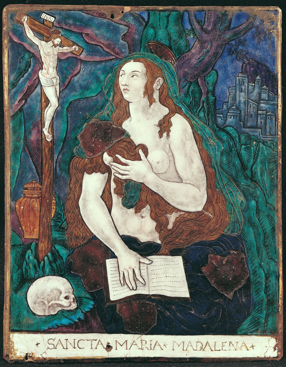 Maria Magdalene, Limousin-værkstedet (malet emalje) af Nardon Penicaud