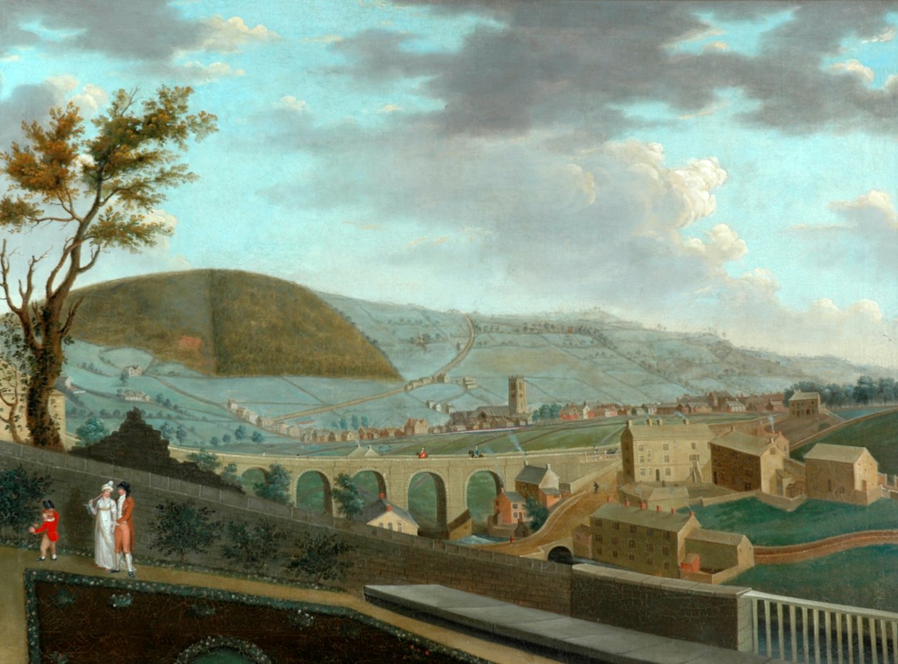 Nordvestudsigt over Halifax, ca. 1810 af Nathan Theodore Fielding