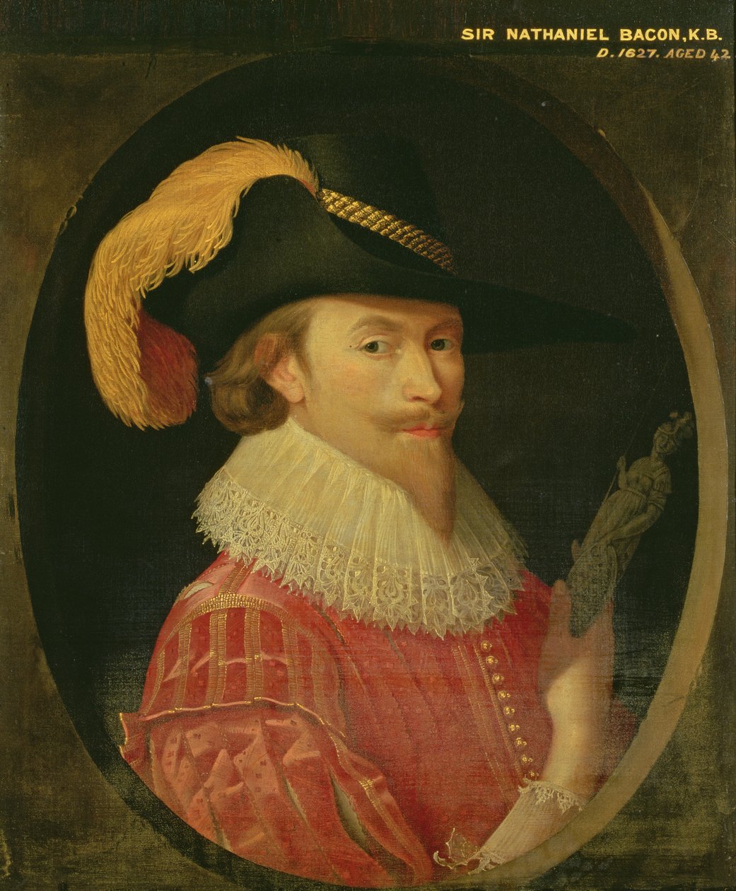 Selvportræt 42 år af Nathaniel Bacon