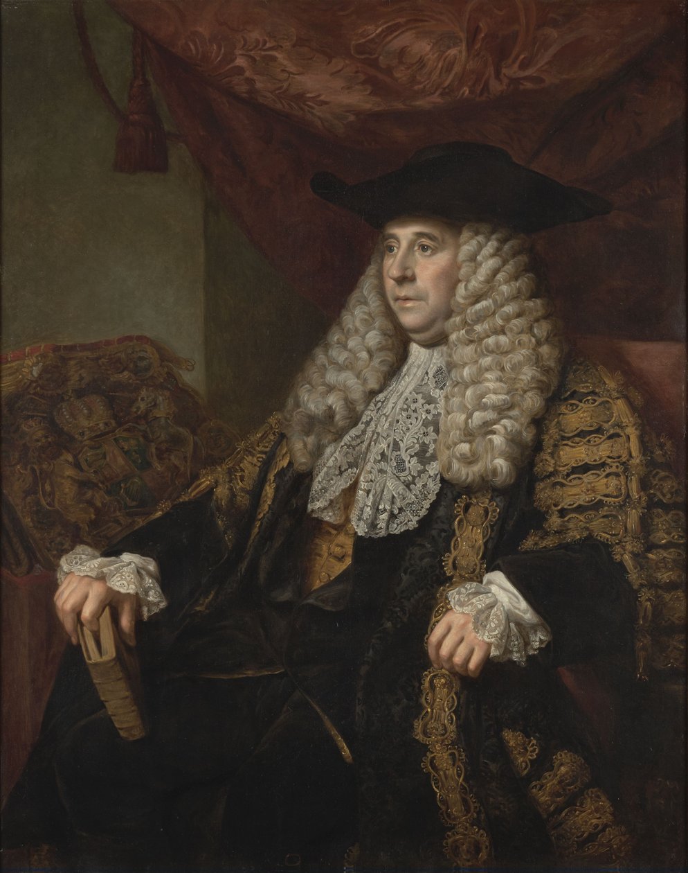 Portræt af Sir Charles Pratt, 1. jarl Camden (1714-1794) af Nathaniel Dance Holland