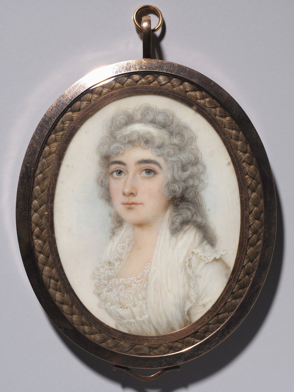 Portræt af en kvinde, ca. 1795. af Nathaniel Plimer