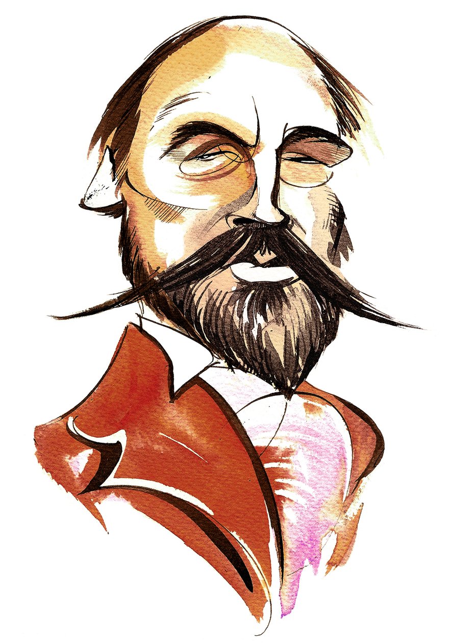 Anatoly Liadov - farvekarikatur af Neale Osborne
