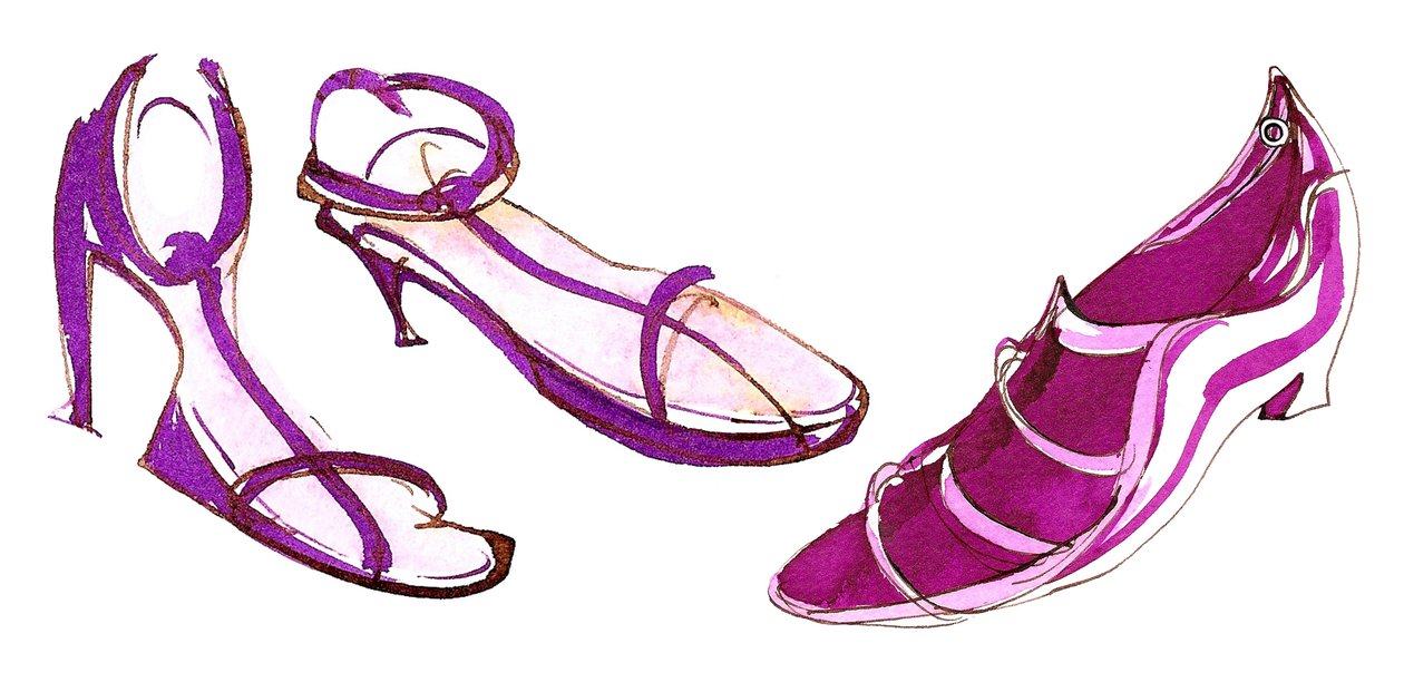 Assorterede sandaler - illustration af Neale Osborne