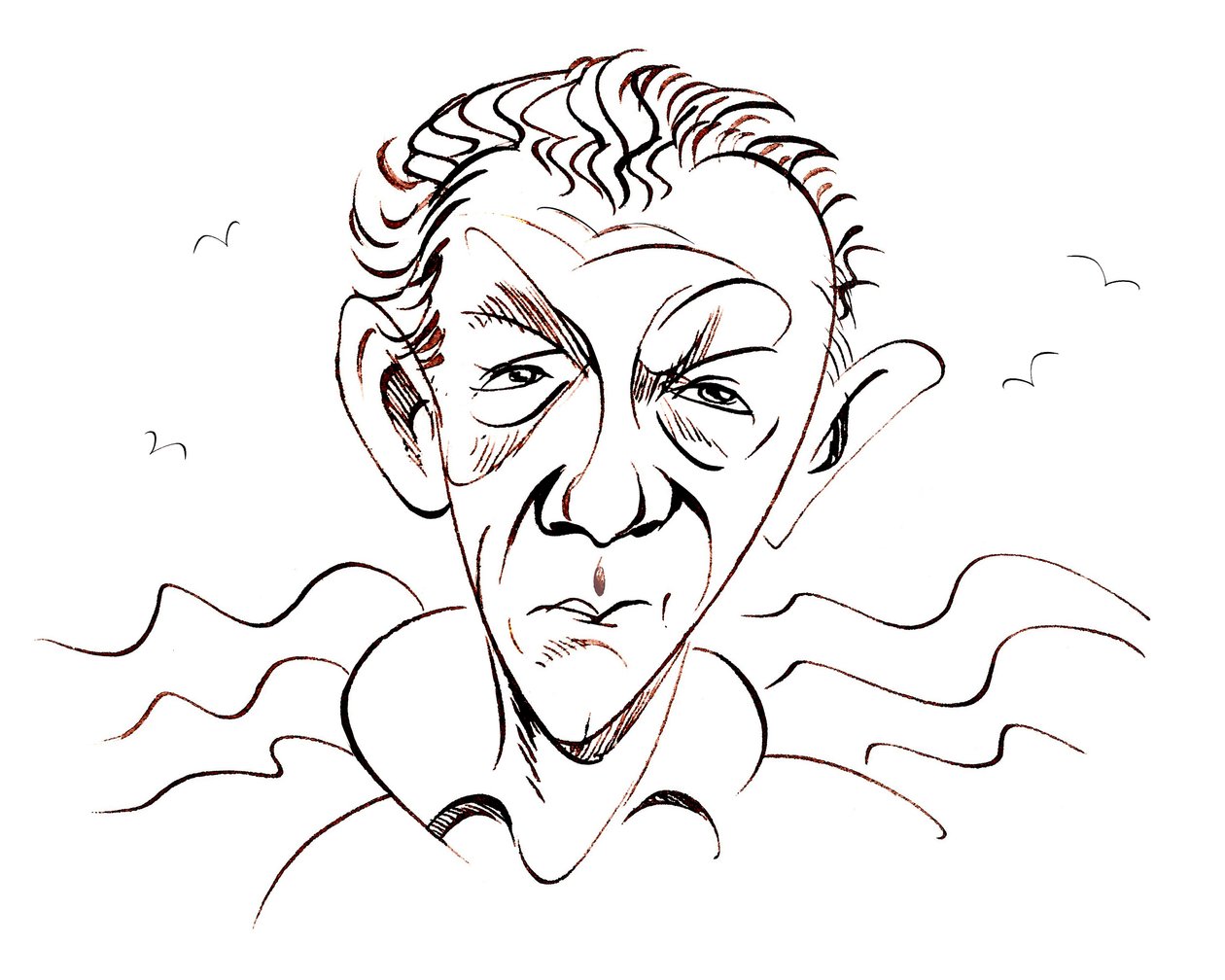 Benjamin Britten, engelsk komponist, dirigent og pianist, 22. november 1913 - 4. december 1976 af Neale Osborne