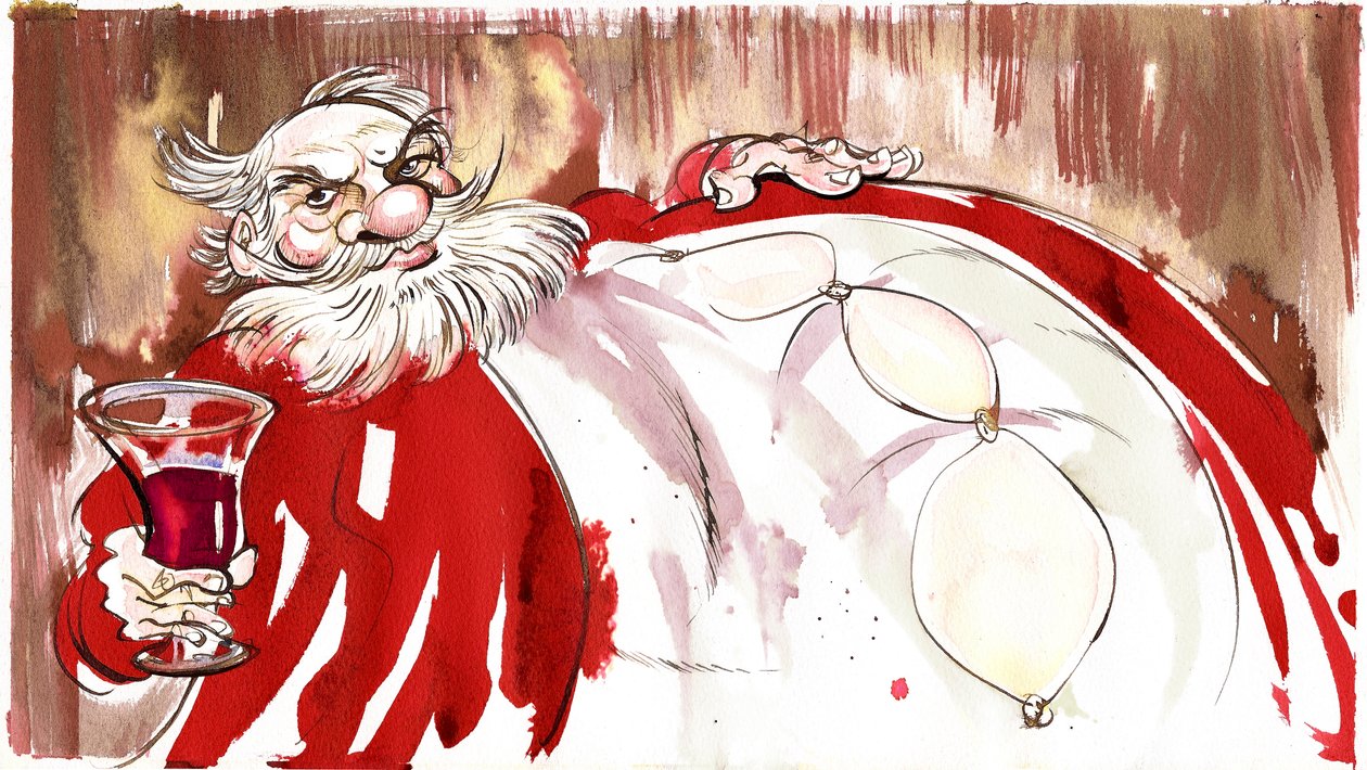 Falstaff - illustration fra Shakespeares skuespil The Merry Wives of Windsor (1601) af Neale Osborne