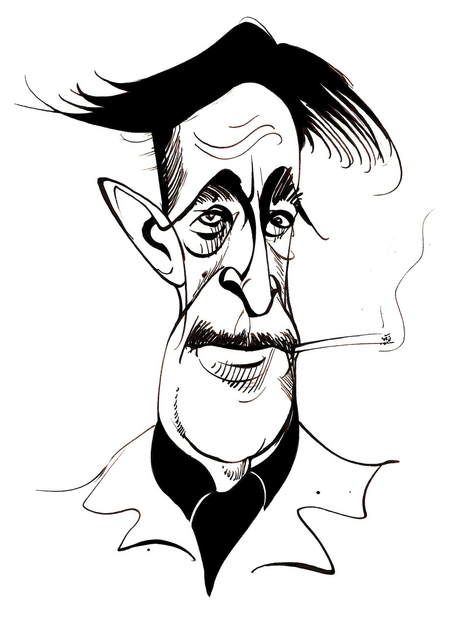George Orwell - karikatur af Neale Osborne