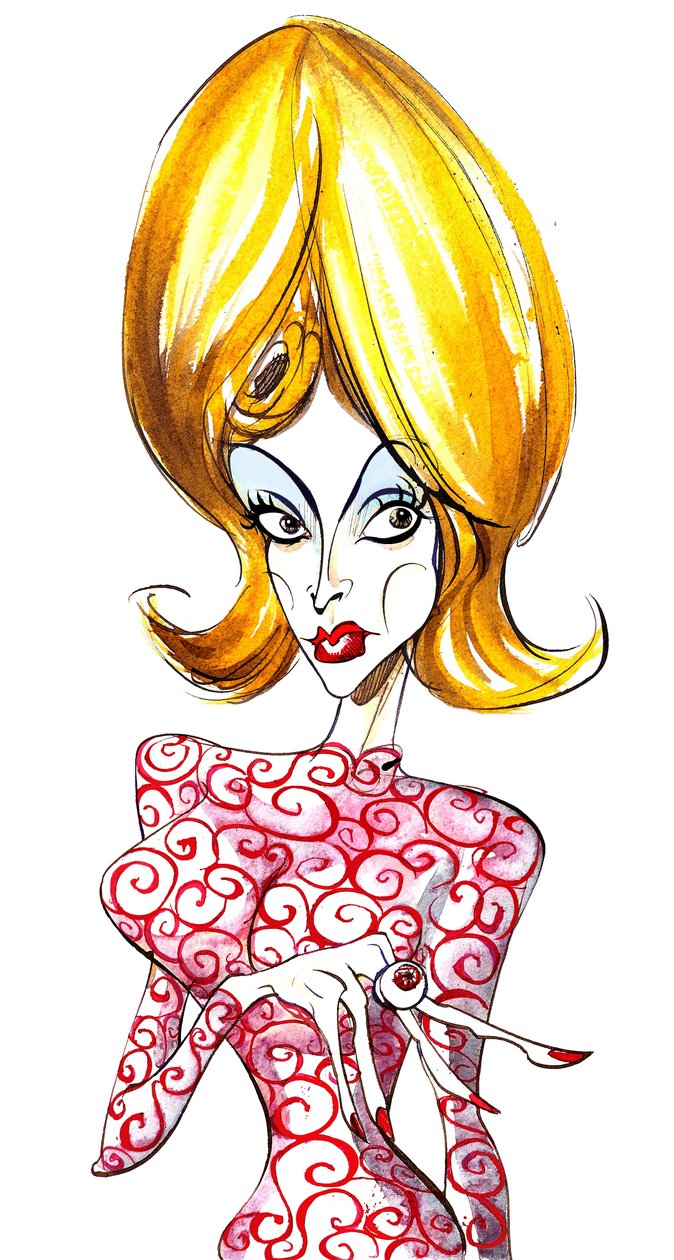Martian girl fra sci-fi-filmen Mars Attacks fra 1996! af Neale Osborne
