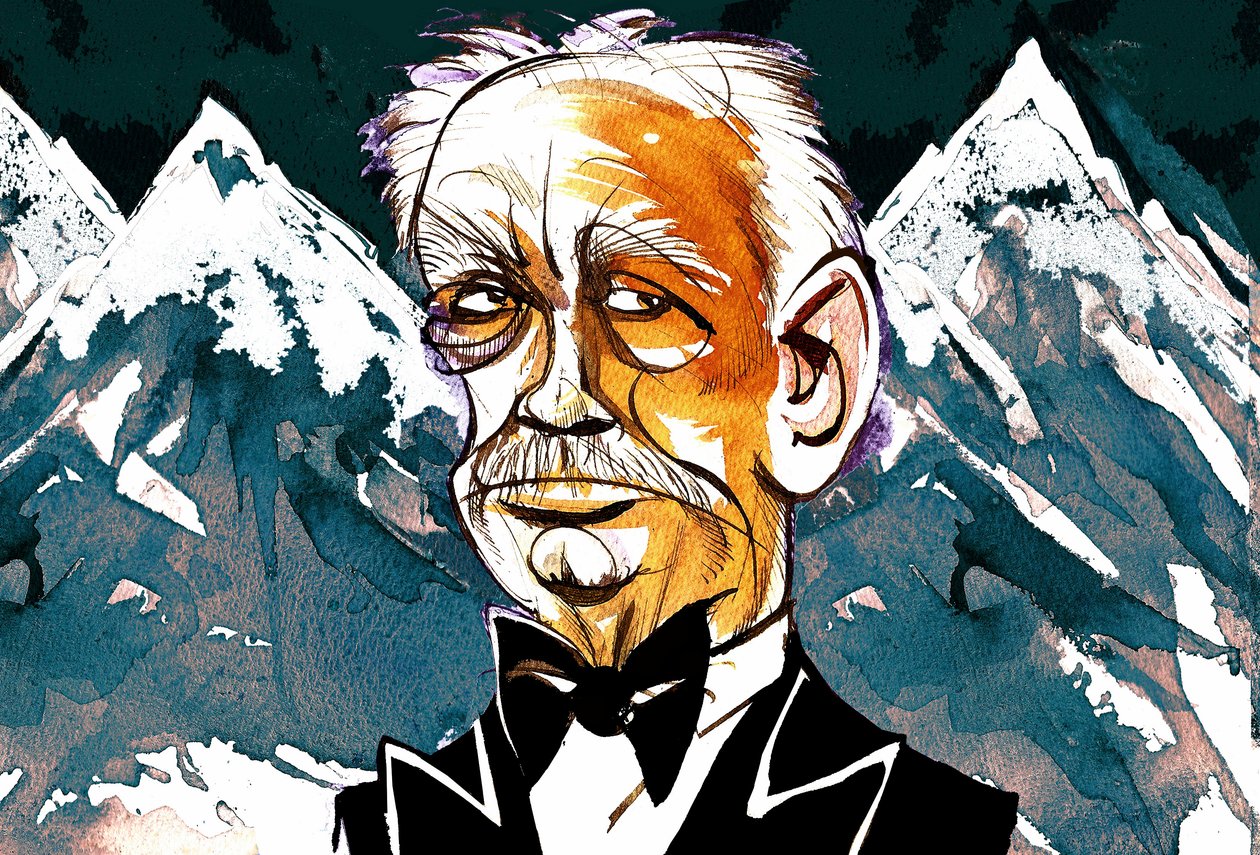 Richard Strauss - farvekarikatur af Neale Osborne
