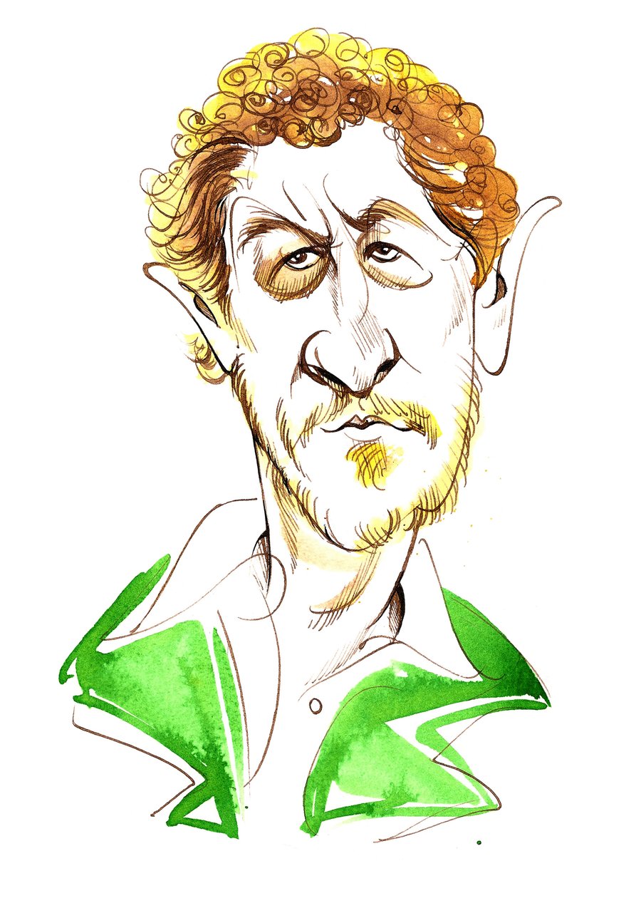 Sebastian Faulks - karikatur af Neale Osborne