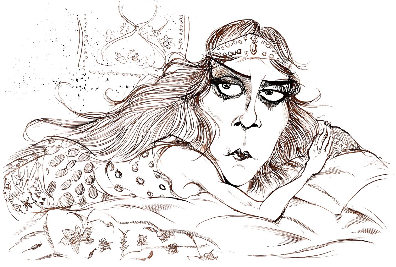 Theda Bara som Cleopatra af Neale Osborne