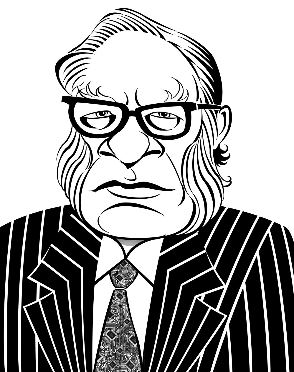Isaac Asimov, 2019 (digital) af Neale Osborne