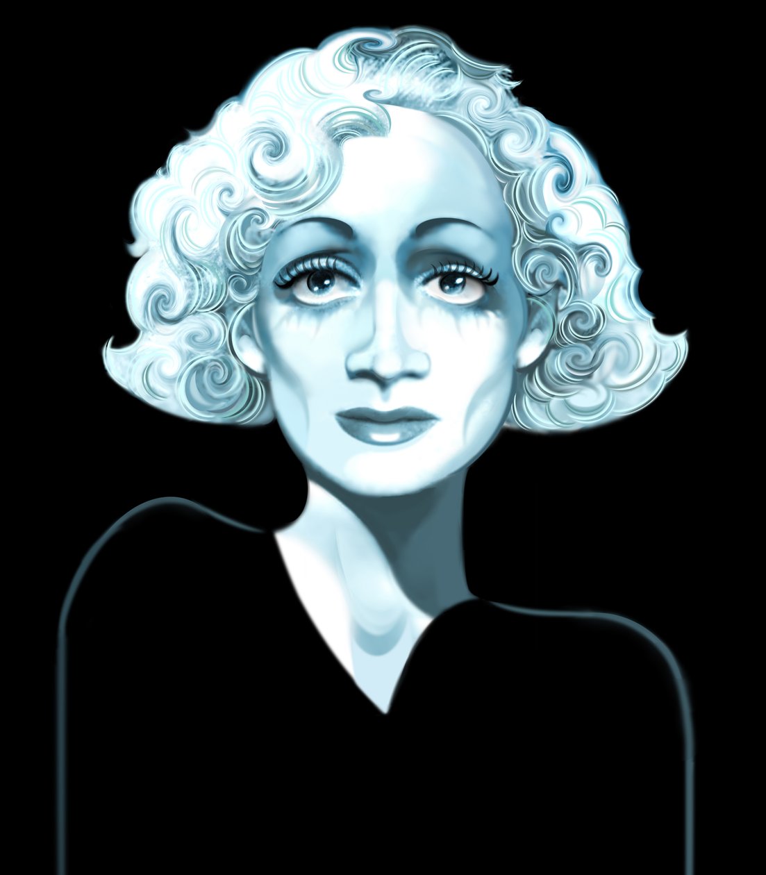 Marlene Dietrich, 2021 (digital) af Neale Osborne