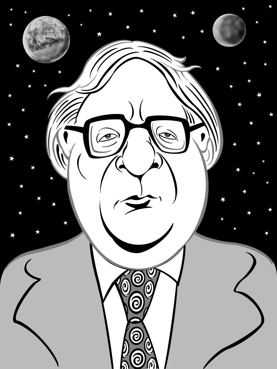 Ray Bradbury, 2019 (digital) af Neale Osborne