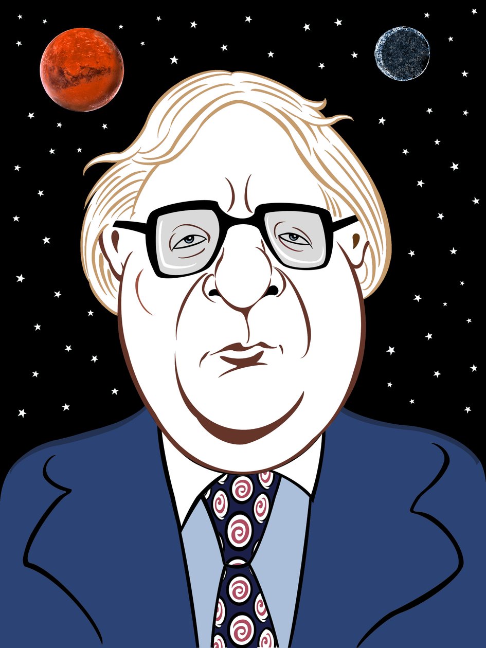 Ray Bradbury, 2019 (digital) af Neale Osborne
