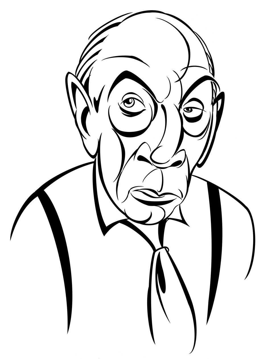 Sir Malcolm Arnold, 2019 (digital) af Neale Osborne