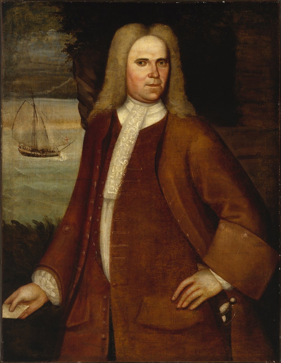 Portræt af Ebenezer kiste, ca. 1714-1730 af Nehemiah Partridge