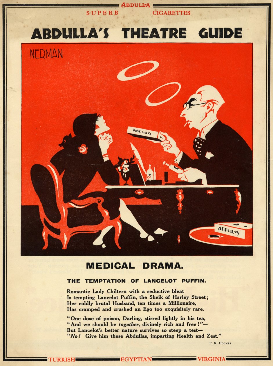 Abdulla Cigaretter, 1928 af Nerman