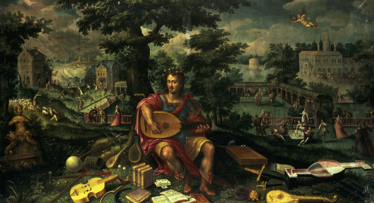 Kærlighed (forår), c.1600 af Netherlandish School