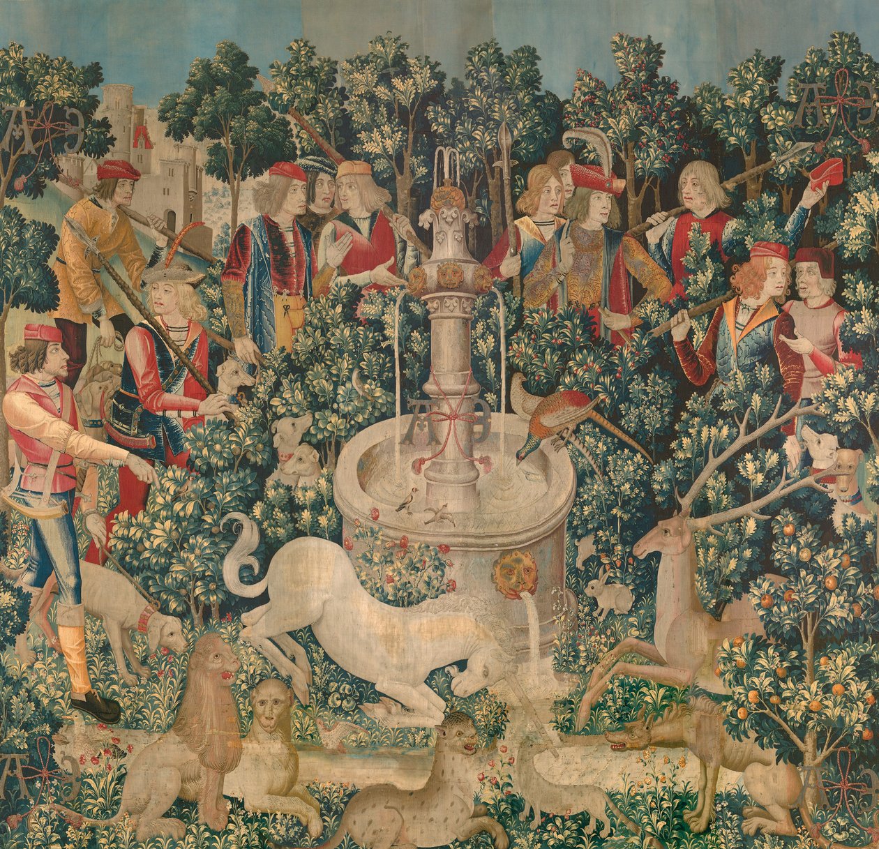 Enhjørningen er fundet, ca. 1500 af Netherlandish School