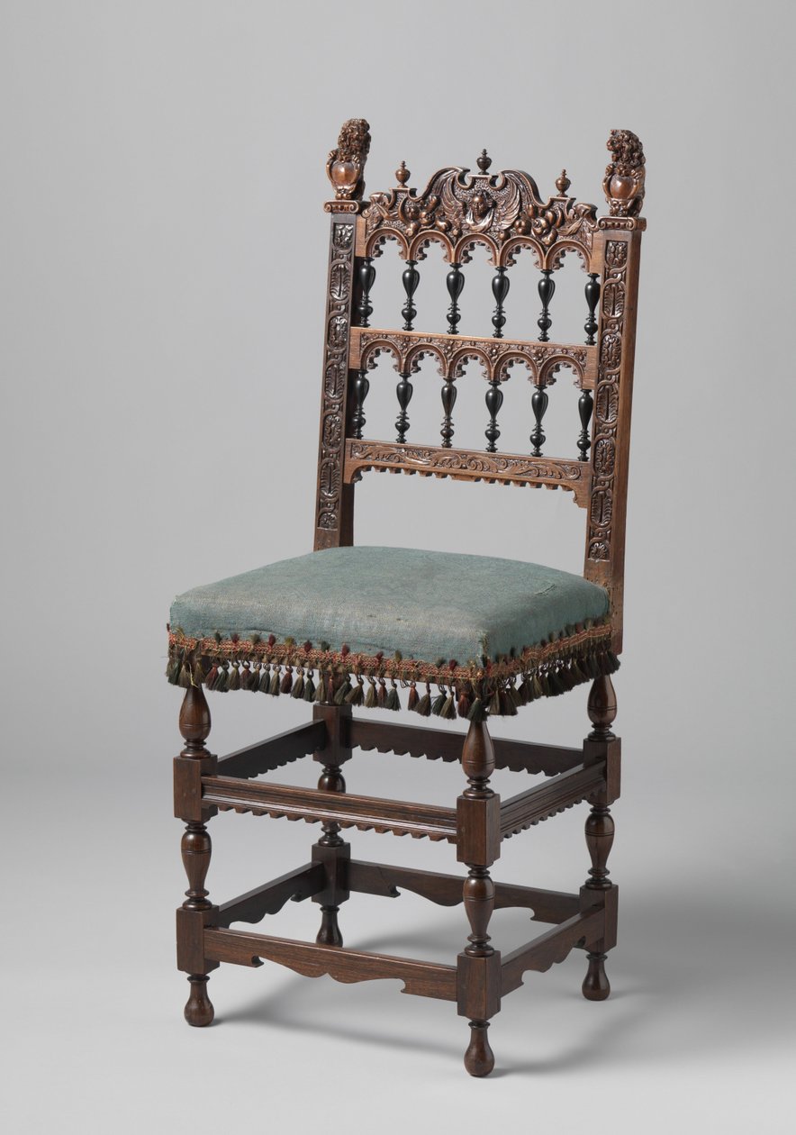 Udskåret stol, ca. 1620-50 (træ) af Netherlandish School