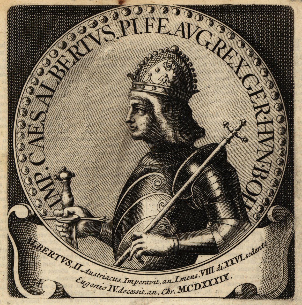 Kong Albert II af Tyskland. af Netherlandish School