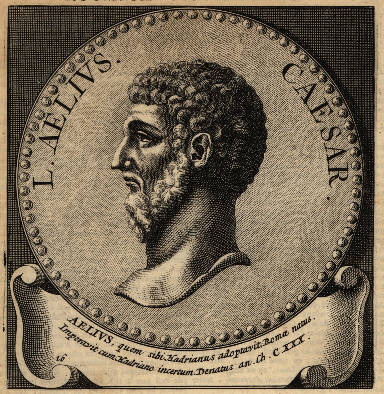 Portræt af Lucius Aelius Cæsar. af Netherlandish School