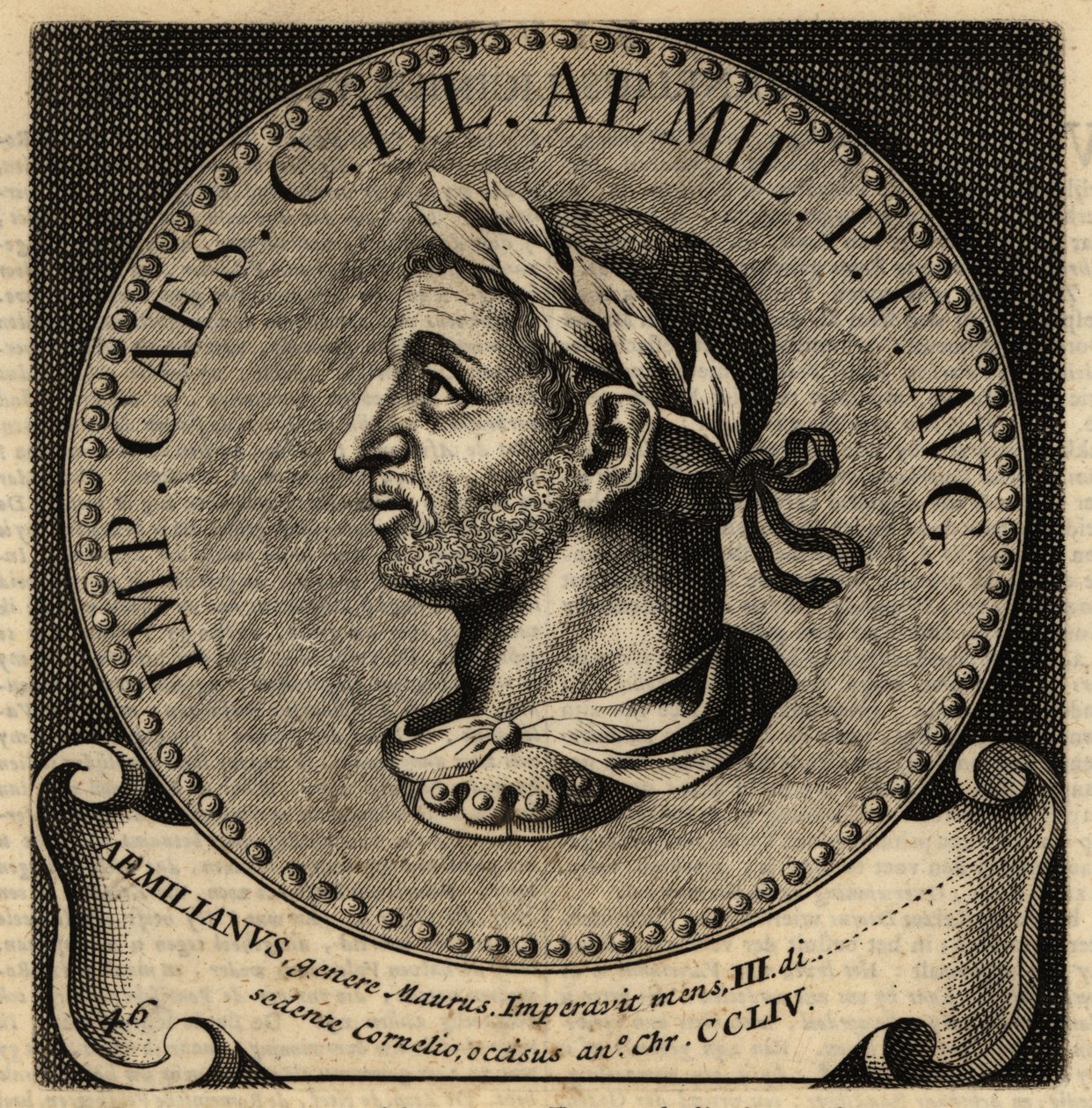 Portræt af den romerske kejser Aemilian. af Netherlandish School