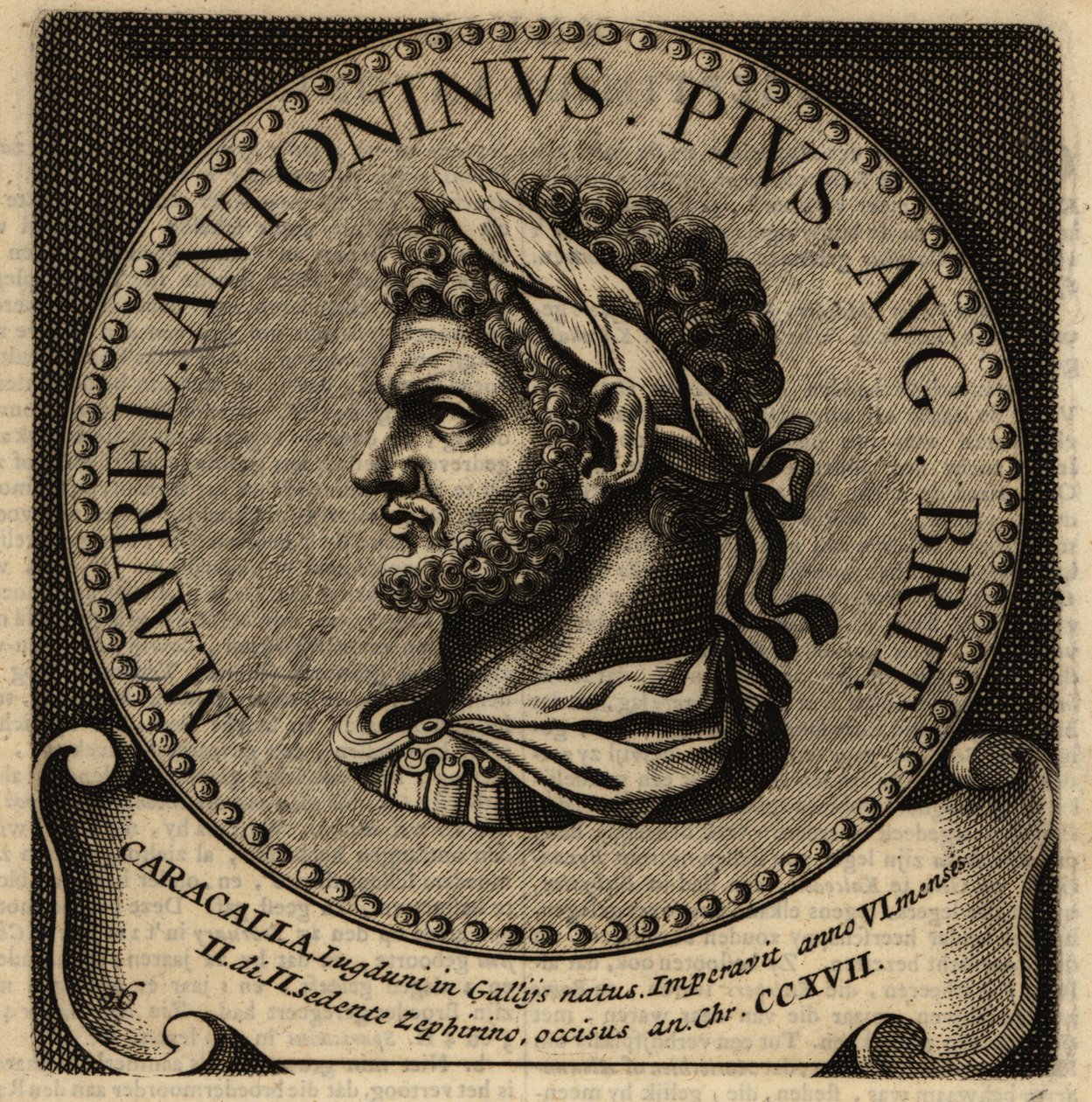 Portræt af den romerske kejser Caracalla. af Netherlandish School
