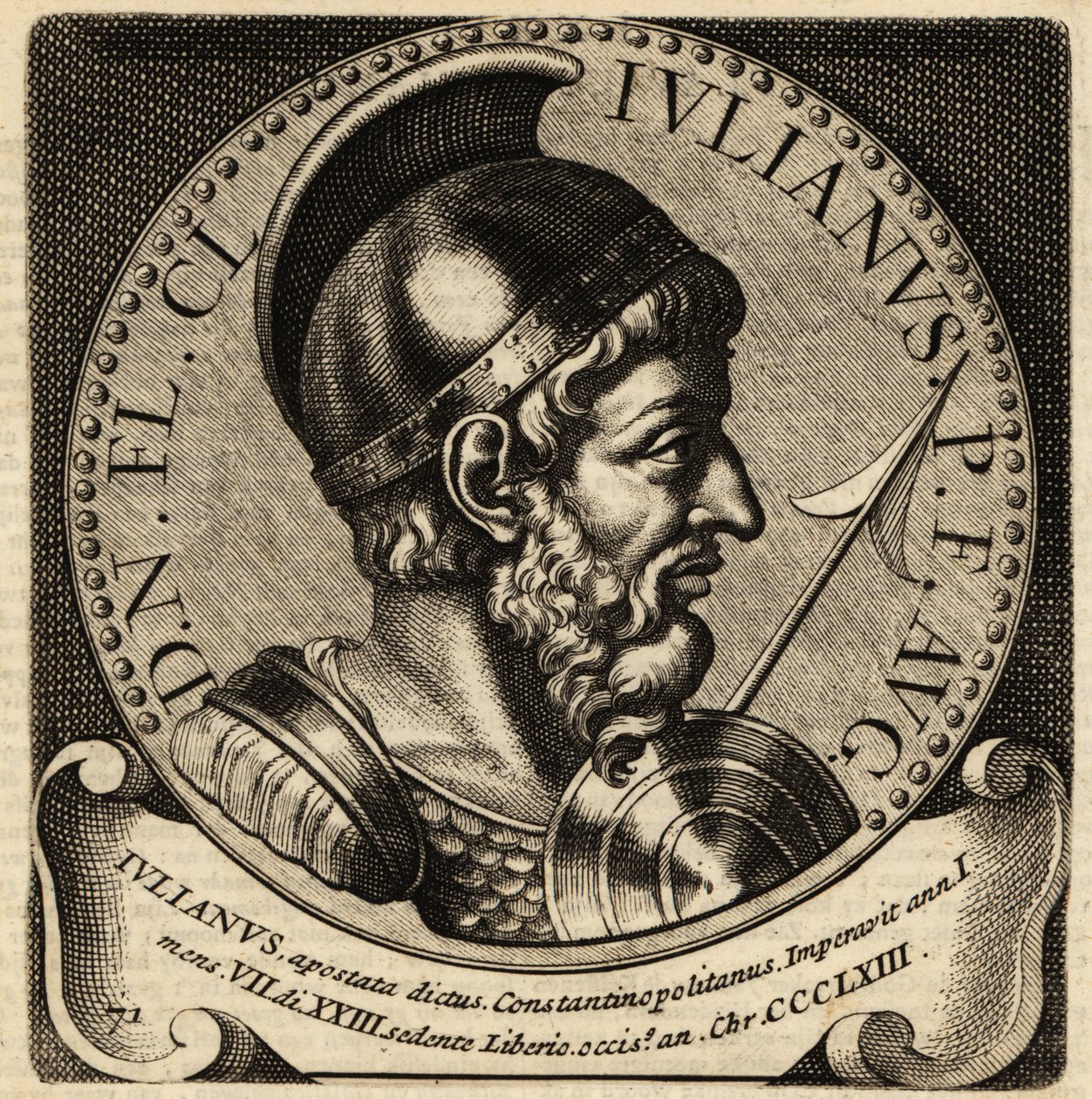 Portræt af den romerske kejser Julian. af Netherlandish School