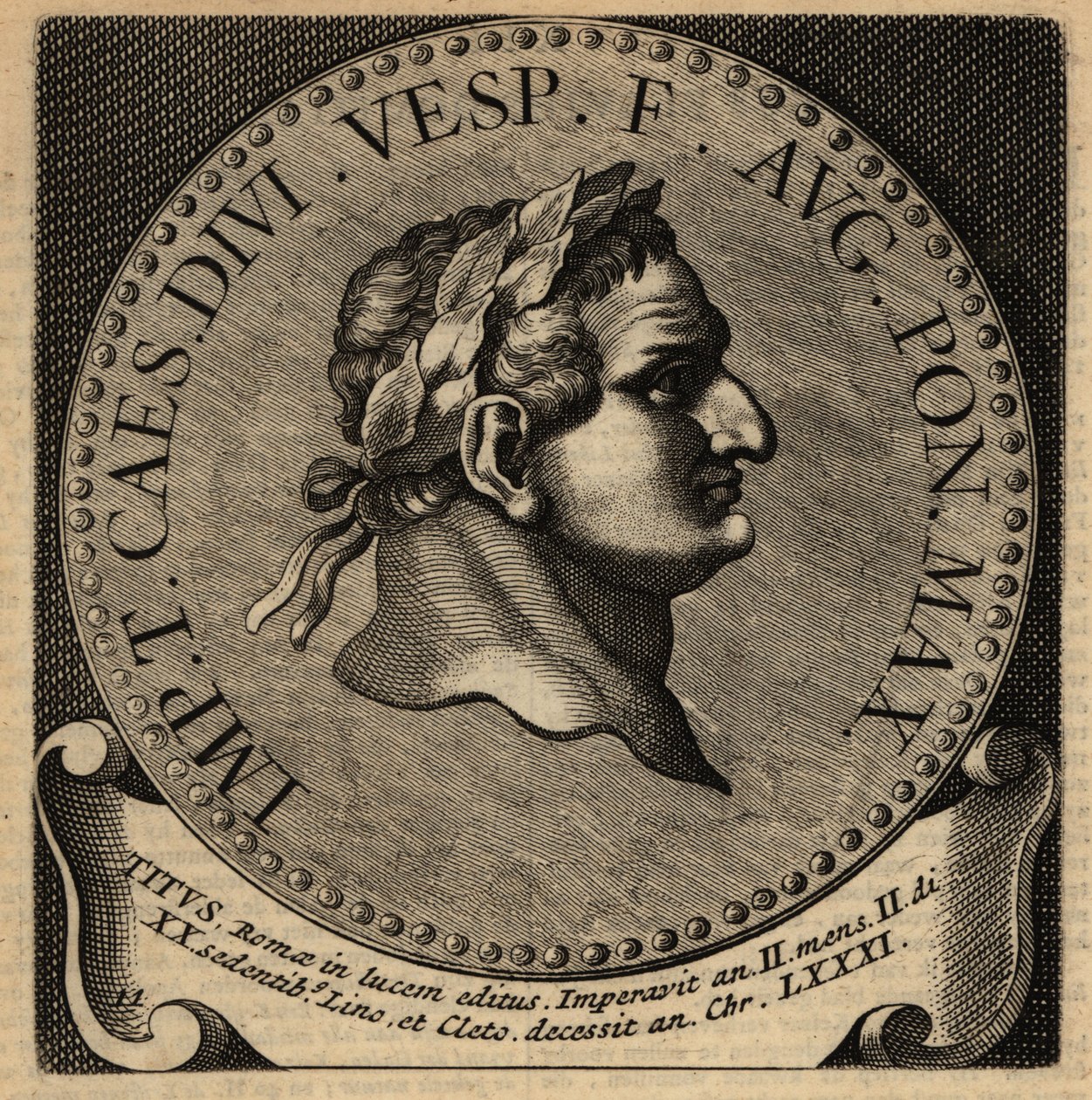 Portræt af den romerske kejser Titus. af Netherlandish School