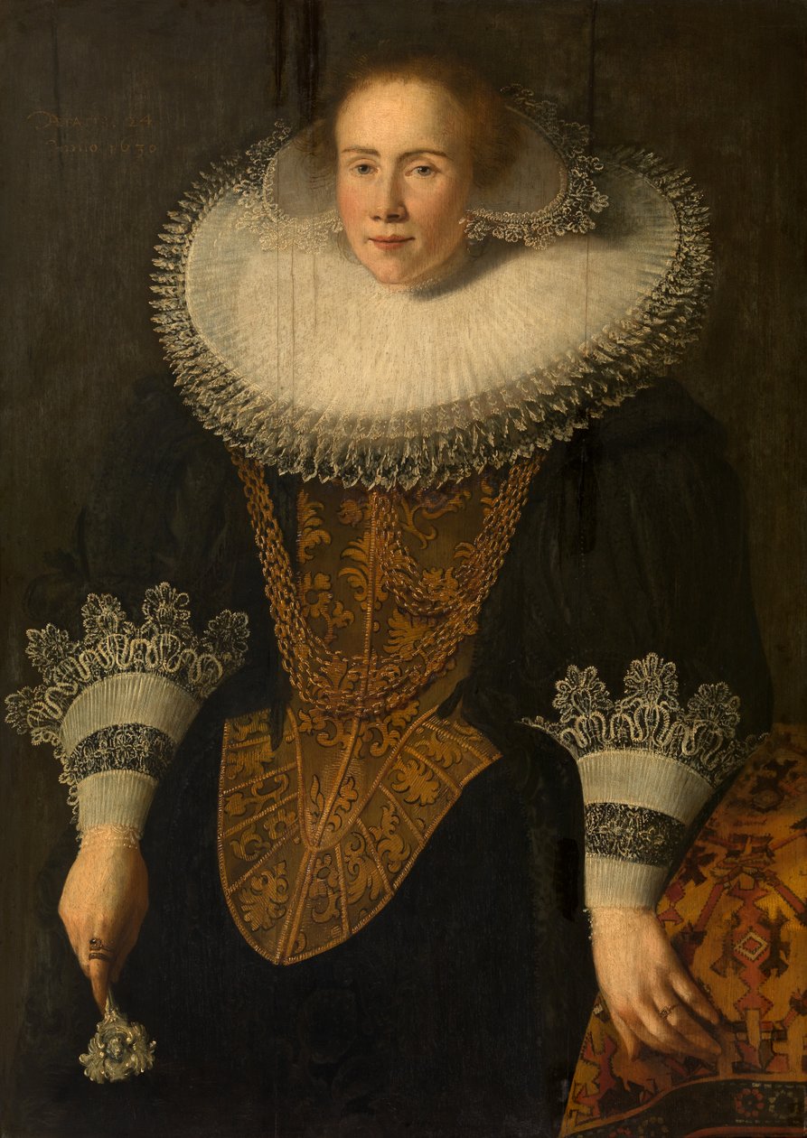 Portræt af en kvinde af Netherlandish School