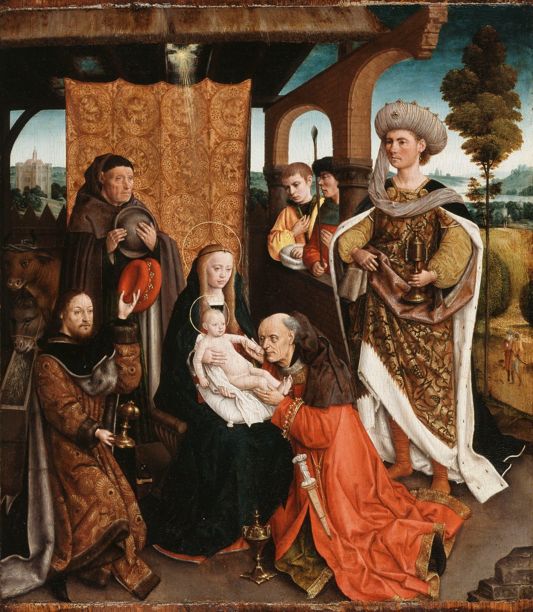 Magiernes tilbedelse, af Netherlandish School