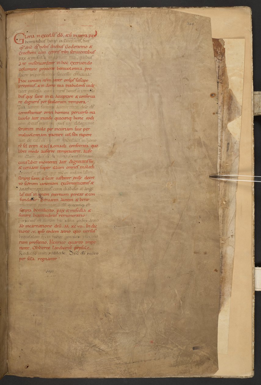 Stavelot-bibelen, Add MS 28107, f.240r af Netherlandish School