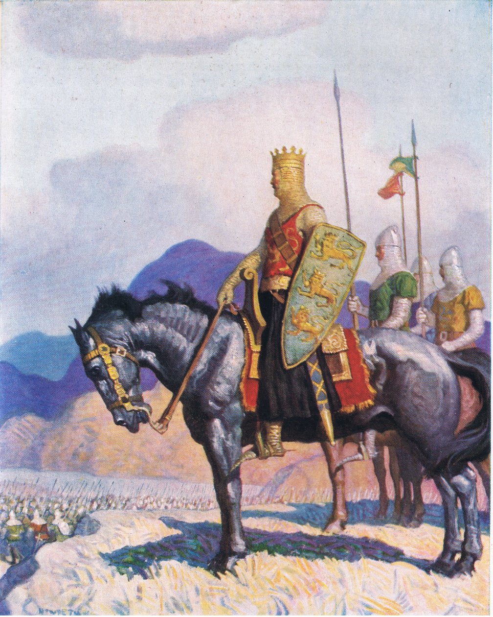 King Edward, fra The Scottish Chiefs udgivet af Charles Schribners sønner, 1930 af Newell Convers Wyeth