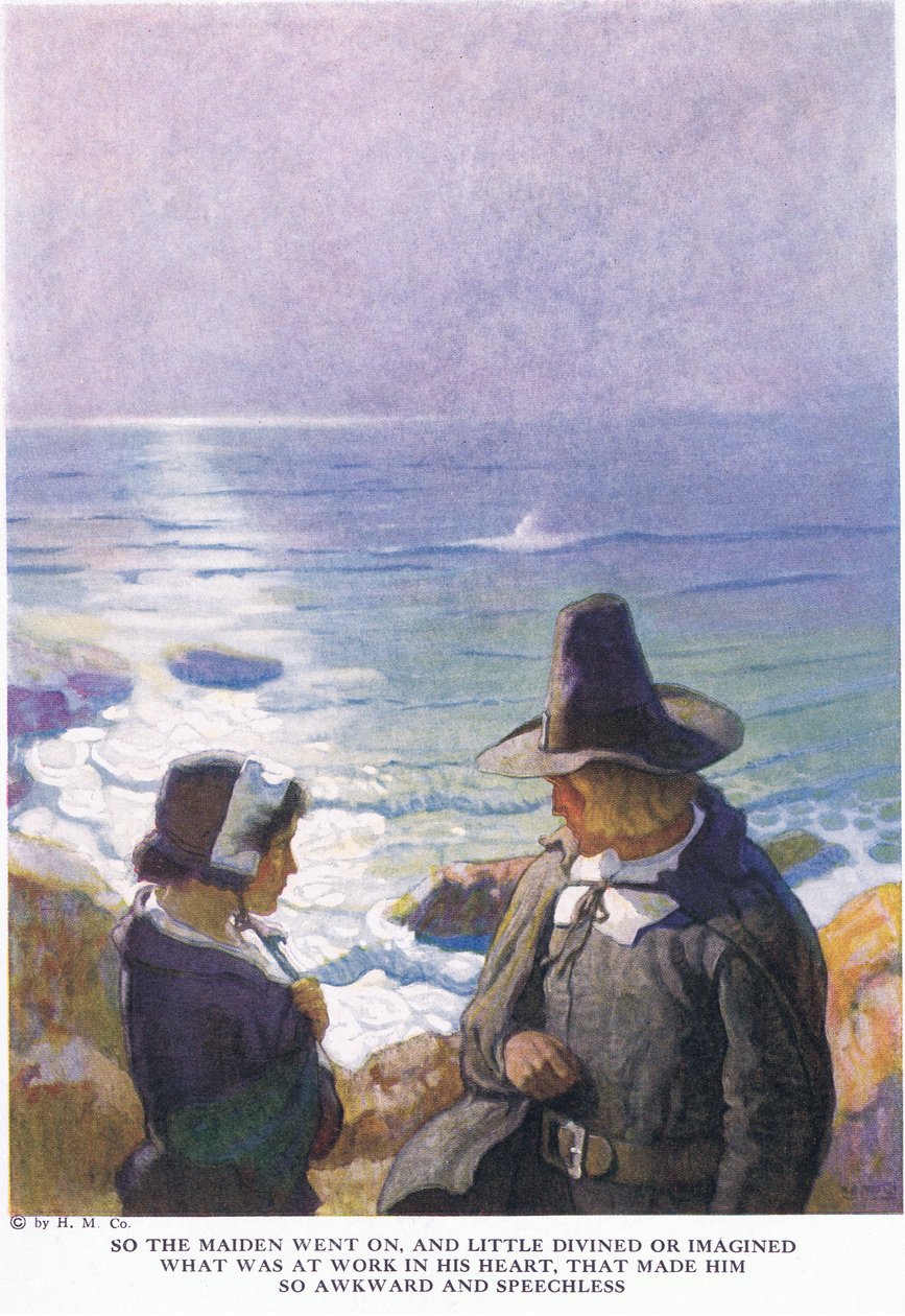 Så jomfruen fortsatte, og lidt spåede eller forestillede sig af Newell Convers Wyeth